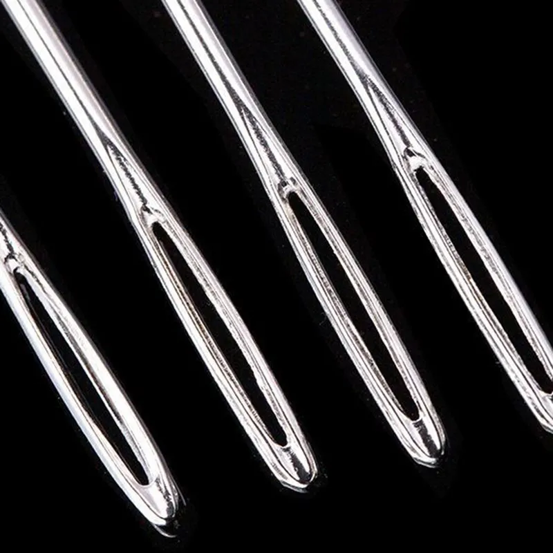 Silbers chwanz Large-Eye Stitching Needles Stumpfe Nadeln für Handarbeiten