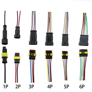 1/<span class=keywords><strong>2</strong></span>/<span class=keywords><strong>3</strong></span>/4/5 Pin araba su geçirmez elektrik konnektörü fiş tel ile elektrik teli kablosu araba motosiklet kamyon tel demeti - Product Image 2
