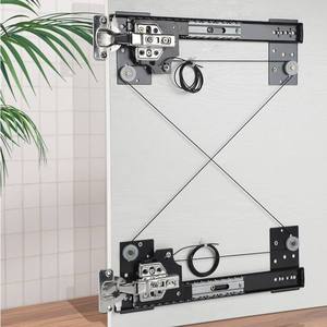 Rail coulissant télescopique, quincaillerie, pivot, système <span class=keywords><strong>de</strong></span> glissière <span class=keywords><strong>de</strong></span> <span class=keywords><strong>porte</strong></span> coulissante pliable <span class=keywords><strong>pour</strong></span> armoire <span class=keywords><strong>de</strong></span> cuisine, glissière <span class=keywords><strong>de</strong></span> tiroir - Product Image 2
