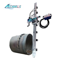 Chariot de soudage magnétique flexible de 3000 mm avec oscillateur de torche, tracteur de soudage automatique pour soudures de joints de réservoirs en acier