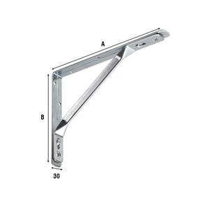 LARGE CAPACITY <b>SHELF</b> <b>BRACKET</b> 395x245 mm - max. torque capacity 215 kg - Product Image 2