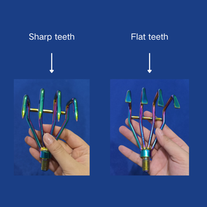 คราดตักทรายสแตนเลส 2 ซี่ สำหรับผสมเหยื่อแบบพกพา คราดกำจัดวัชพืช อุปกรณ์ตกปลาทะเล - Product Image 6