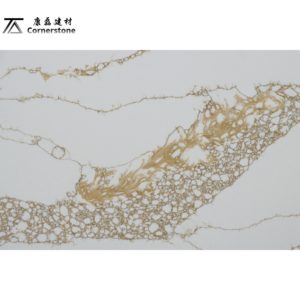 Calacatta Trắng kl6614 tĩnh mạch nhân tạo thạch anh tấm 15mm 18mm 20mm và 30mm Độ dày nhà bếp bàn thiết kế đá - Product Image 5