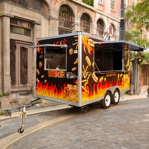 2025 Long Nice Quality Mirror Stainless Steel Truck DOT <b>Mobile</b> Food Trailer with Full <b>Kitchen</b> - Product Image 5