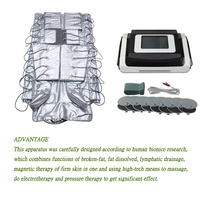 Système de bureau Pression d'air Dispositif Pressoterapia Veste et pantalon Contrôle indépendant/Presoterapie Drainage lymphatique Machine