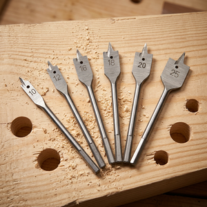 Juego de brocas de pala para madera de cambio rápido con vástago hexagonal de 7/8'' y punta triple plana para herramientas eléctricas 2026 - Product Image 1