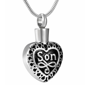 Jóias Memorial Presente Família Aço Inoxidável Cinzas Urna Pingente Perfume Medalhão Cremação Colar - Product Image 6