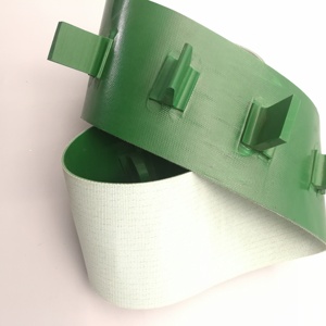 BESTLITE Sabuk Konveyor PVC dengan Dinding Samping Baffle Cleat Fitur Pengangkatan Miring Anti-statis Kecepatan Dapat Disesuaikan 2 Lapisan Kelas Makanan - Product Image 2
