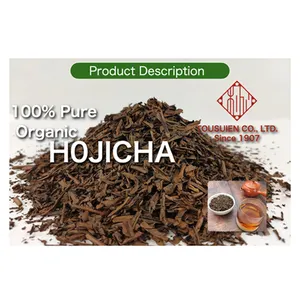 High quality robust flavor organic hojicha leaves green tea Japan