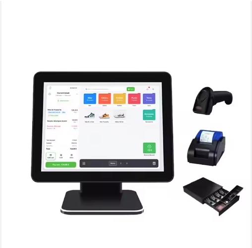 15.6 Inch 4+64GB I3 All-In-One POS Terminal New Consumer Electronics for Restaurant Ordering and Checkout Register