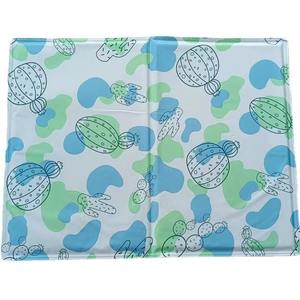 Cama para mascotas de gel refrescante de verano resistente al agua, diseño de ondas de agua plegable grande, alfombrilla de hielo de refrigeración fácil de lavar para gatos y perros - Product Image 5