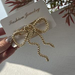 Horquillas de Metal Elegantes y Modernas con Diseño Geométrico de Mariposa y Lazo, Pinzas de Aleación para el Cabello, Joyería para el Cabello - Product Image 5