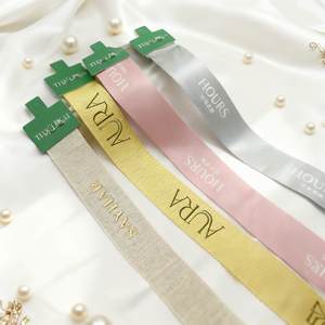 Cinta de Raso de Poliéster Personalizada con Logotipo Impreso, para Envolver Regalos, Decoraciones de Navidad y Cumpleaños - Product Image 4