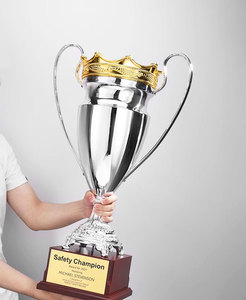 Trofeo Personalizzato per Calcio e Basket, Trofeo in Metallo Dorato su Misura, Produzione Oneway - Product Image 1