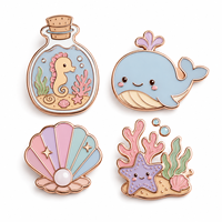 En gros, épingles et badges en métal émaillé plaqué or rose, aux couleurs vives, fantaisie, adorables et mignons, pour Halloween et les célébrations d'anniversaire