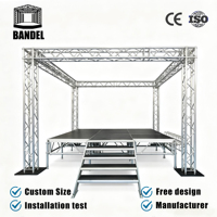 Structure de scène modulaire de luxe robuste et réglable à montage rapide pour plateforme événementielle