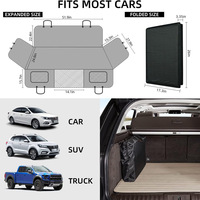 Livraison gratuite 1pc noir housse de voiture Extender Oxford matériel dur fond arrière housse de siège pour animaux de compagnie chien fournitures pour animaux de compagnie