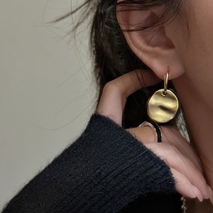 Pendientes de Plata de Ley S925 con Textura Arrugada Estilo Coreano, Joyería Minimalista de Moda Coreana para Influencers, Venta al por Mayor - Product Image 2