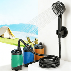 Bomba de Ducha Eléctrica Recargable Portátil a Prueba de Agua IPX8 para Ducha de Camping al Aire Libre y Baño de Mascotas, Bomba de Agua Inalámbrica a Batería - Product Image 1