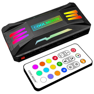 คอนโทรลเลอร์ Coolmoon Argb Pwm 5v 3 พิน 4 พิน ฮับพัดลม สำหรับเคสคอมพิวเตอร์ - Product Image 4