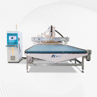 Routeur CNC ATC 1325 avec table de chargement/déchargement automatique, machine de nesting pour le travail du bois, idéale pour la découpe de panneaux de meubles et d'armoires