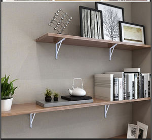 Support mural en métal pour <span class=keywords><strong>étagère</strong></span>, robuste, à <span class=keywords><strong>angle</strong></span> fixe, pour usage domestique - Product Image 5