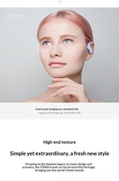 TesnaOpen2 Écouteurs sans fil à conduction osseuse, conception non intra-auriculaire avec crochet d'oreille, son de haute qualité, sport, 400 mAh