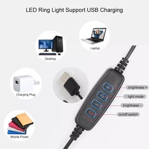 Aro de Luz LED de 10 Pulgadas con Trípode, Ajustable, Iluminación Superior para Comida, Joyería, Maquillaje, Transmisión en Vivo, Luz de Relleno - Product Image 5