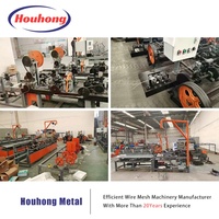 Máquina de soldadura automática de malla de alambre de acero HouHong HH con PLC, motor, bomba y engranajes para cercas de alambre de 2-4.5mm
