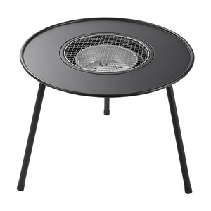 โต๊ะเตาถ่านกลางแจ้งพร้อมตะแกรงย่างโครงโลหะสำหรับทำอาหารแคมป์ปิ้ง - Product Image 1