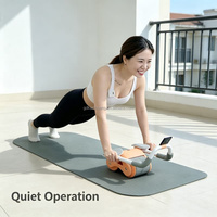Rodillo Abdominal de Nuevo Estilo para Ejercicio Corporal en Casa, Rueda de Rebote Automático para Entrenamiento Deportivo Abdominal para Adultos
