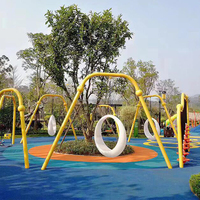 Balançoire chaises de jeu de parc centre lune led balançoires sûr jouer disque balançoire aire de jeux
