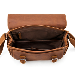 Premium <b>Real</b> <b>Leather</b> Messenger <b>Bag</b> Crossbody Shoulder Satchel Handmade for Office Work Travel Outdoor Sports Business Gift Style - Product Image 2