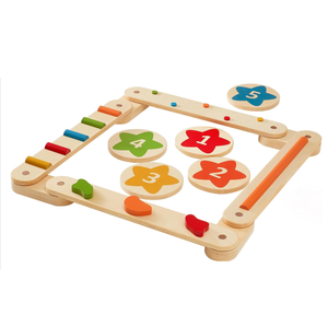 Jouet Montessori 6 pièces <span class=keywords><strong>en</strong></span> <span class=keywords><strong>bois</strong></span> pour tout-petits, planches d'équilibre, <span class=keywords><strong>poutre</strong></span> d'équilibre, pierres d'escalade pour enfants de 3 à 6 ans - Product Image 1