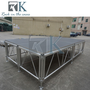 เวทีอลูมิเนียมแบบพกพา รูปทรงสี่เหลี่ยมผืนผ้า สำหรับงานกลางแจ้งและในร่ม - Product Image 5
