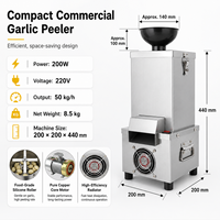 COOKAID STBP-1 Nouvelle Machine à Éplucher l'Ail Électrique 200W Qualité Commerciale Entièrement Automatique Garantie 6 Mois Vente Directe Usine