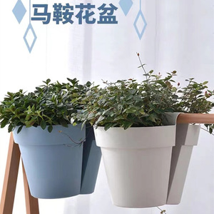 Pot de fleurs créatif en résine 33 cm x 22,5 cm, jardinière murale pour plantes d'intérieur et d'extérieur, décoration de balcon et de jardin - Product Image 5