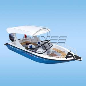 Barco de Pesca de Alta Velocidad con Consola Central de Aluminio de 19 pies/5.8 m, Fabricado <span class=keywords><strong>en</strong></span> China, con Cabina, Certificado CE, Capacidad para 8 Personas - Product Image 2