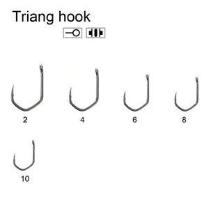 Venta al por mayor de varios colores Triang Hook TF recubierto químicamente afilado japonés Barb/sin púas <span class=keywords><strong>Korda</strong></span> carpa anzuelo de pesca (B07) - Product Image 1