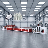 Co-extrusion plastique à double vis conique contrepoussante, rapport L/D 33:1, pour profilés PVC/UPVC de portes, fenêtres et meubles