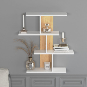 <strong>Wall</strong> <strong>Shelf</strong> <strong>Unit</strong> <strong>White</strong> Vertical Floating <strong>Shelf</strong>-Narrow Decorative for Bedrooms Living Rooms <strong>Wall</strong> Mount Modern <strong>Wall</strong> Decor <strong>Shelves</strong> - Product Image 2