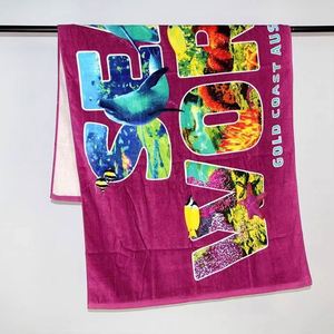 ผ้าขนหนูชายหาดเด็กแบบกำหนดเองได้ ป้องกันแบคทีเรีย ซับทรายได้ดี พิมพ์ลายด้วยเทคนิค Thermal Transfer เหมาะสำหรับการเดินทาง - Product Image 4