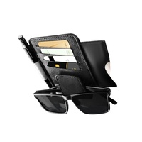 Clip de suspension universel 3 en 1 pour l'intérieur de la voiture Clip de suspension en forme de rectangle pour lunettes de soleil Organisateur de reçus Clip pour visière
