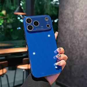 ใหม่ล่าสุดดีไซน์หรูหราเรียบง่ายสำหรับ IPhone17สำหรับ Apple 16Promax/15/14ที่จับโทรศัพท์พร้อมกระจกผลึกน้ำแข็งชุบแก้วสำหรับโทรศัพท์มือถือ - Product Image 4