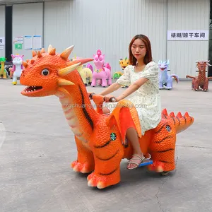 Kids Animatronic Motorized Electric Remote Control Mechanical Charging Animal Ride For Shopping Mall Sale And Rent