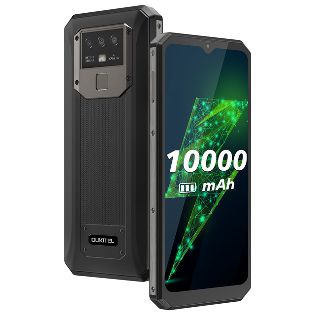 OUKITEL K15 Plus 10000mAh NFC Smart Phone 6.52 Inch 4+32GB Cell Phone Quad Core Android 10 Mobile Phone