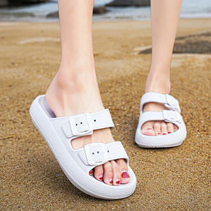 Cómodas Chanclas de <span class=keywords><strong>plataforma</strong></span> suave, zapatillas para el hogar y la playa, toboganes en la nube para mujeres y hombres, Material de plantilla EVA - Product Image 5