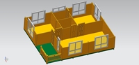 Kits de cabine en bois, maison préfabriquée, maison en bois, maison en bois