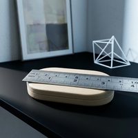 Miroir compact ovale en alliage de zinc de qualité supérieure avec étui en cuir PU, miroir de voyage portable, personnalisable, idéal comme cadeau