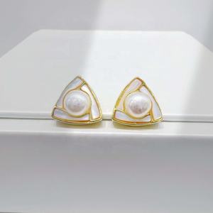 ต่างหูเงินแท้ 925 ประดับพลอยทับทิม งานแฮนด์เมด ดีไซน์เรโทร ประดับมุก สำหรับสาวๆ ราคาโรงงาน ขายส่ง - Product Image 5